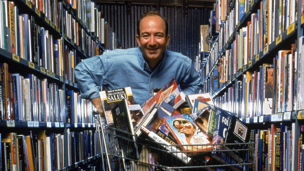 Fundador da Amazon, Jeff Bezos, em 1998